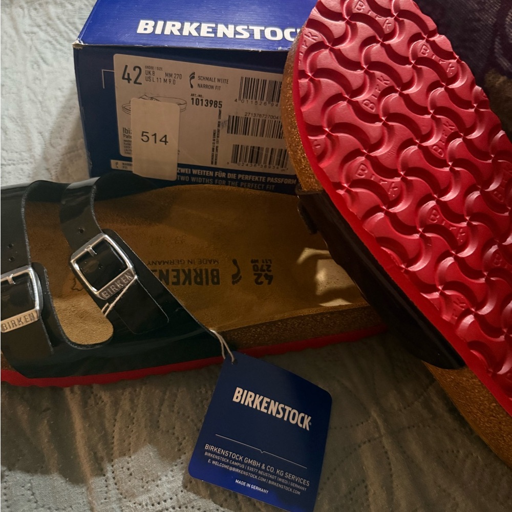 Birkenstock women’s Black and Red Sandals